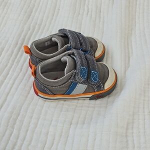 See Kai Run Gray and Blue Kids Sneakers